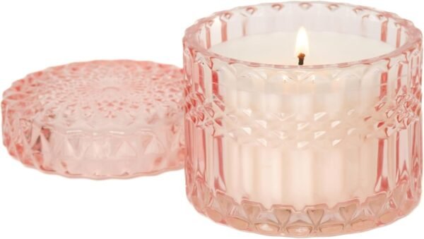 Poured in California | Apricot Pomelo | Pink | Disco Party Collection | 6 oz, 35 Hour Burn Time | Made to Set The Mood | Created with Natural Soy Wax and Essential Oils