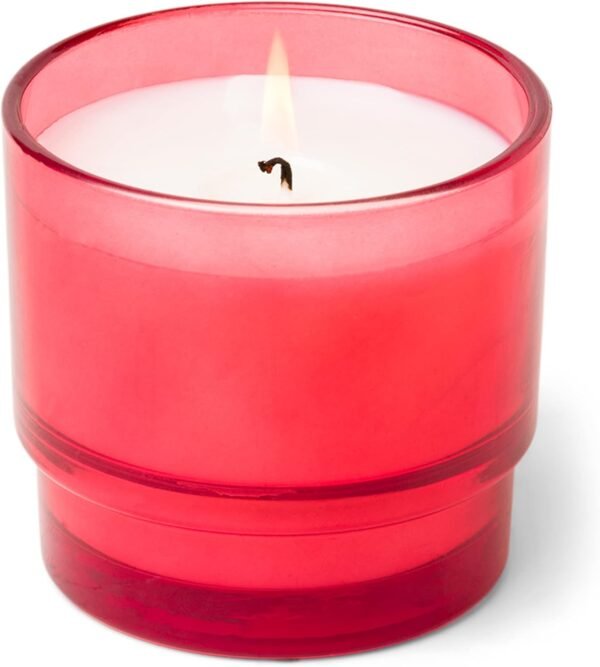 Candles  Collection, Naturally Scented Candle, 7 Ounces, Red, Rosewood Vanilla