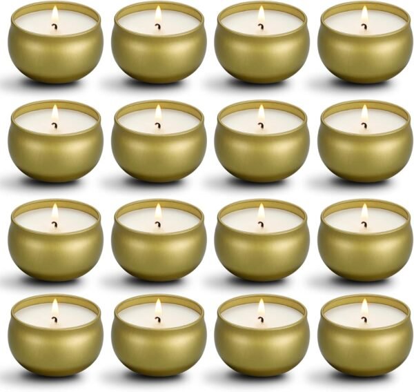 Scented Candles Gifts Set,16 Pack Natural Soy Wax Travel Tin Jar Candles for 2.5 OZ Aromatherapy Candles for Family Gatherings, Festive Candles