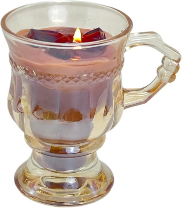 Iced Coffee Scented Candle - Natural Soy Wax Blend with Essential Oils - Decorative Mug Candle for Aromatherapy, Meditation, and Home Décor - Good Gift for Coffee Lovers